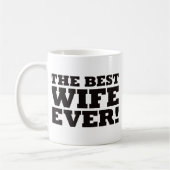 Die beste Ehefrau überhaupt Kaffeetasse (Links)