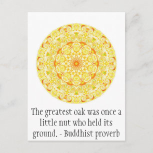 Die beste Eiche war einst ein kleiner Nuss, der... Postkarte