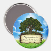 Die Beste Eiche war einst eine Nuss. Magnet (Vorderseite/Rückseite)