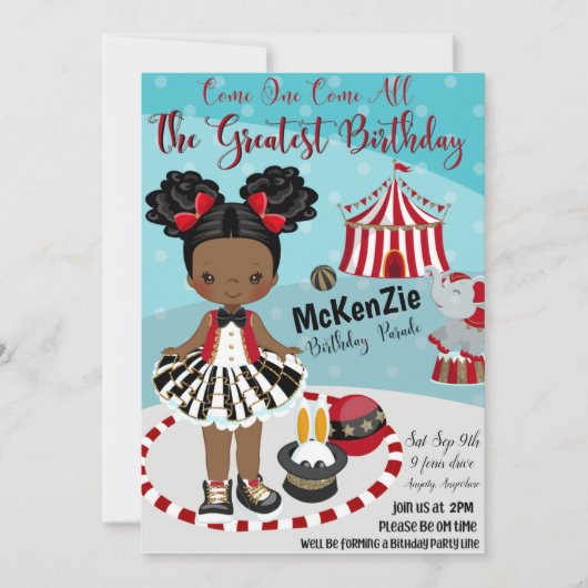 Die Beste Einladungskarte zum Geburtstag (Vorderseite)