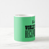 Die beste EMPFANGSDAME der Welt grünes und Kaffeetasse (Mittel)
