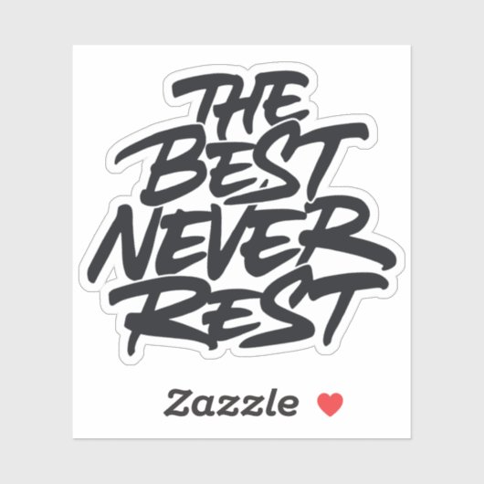 Die beste Erholung nie Aufkleber (Blatt)