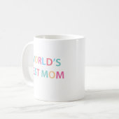 Die beste farbenfrohe Tasse der Welt in der Mama (Vorderseite Links)