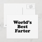Die beste Farter der Welt Postkarte (Vorne/Hinten)
