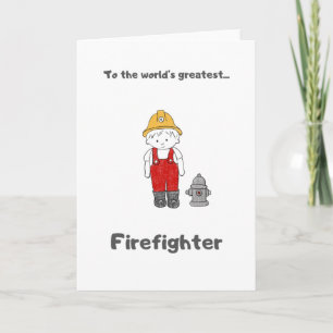 Die Beste Feuerwehrgrüßkarte der Welt Karte