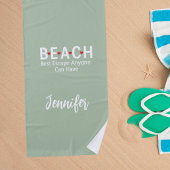 Die beste Flucht für jeden, der sich auf Grün freu Strandtuch