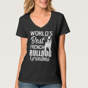 Die beste französische Bulldogin-Oma der Welt T-Shirt
