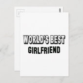 Die beste Freundin der Welt Postkarte (Vorne/Hinten)