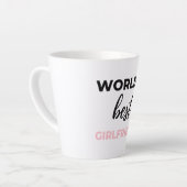 Die beste Freundin der Welt Schwarz Milchtasse (Linke Ecke)