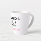 Die beste Freundin der Welt Schwarz Milchtasse (Rechte Ecke)