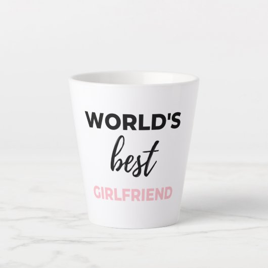 Die beste Freundin der Welt Schwarz Milchtasse (Vorderseite)
