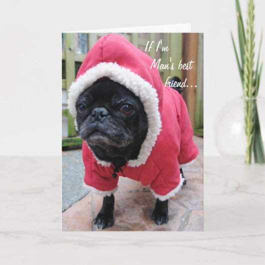 Die beste Freundschaftskarte des Mannes Karte (Vorderseite)