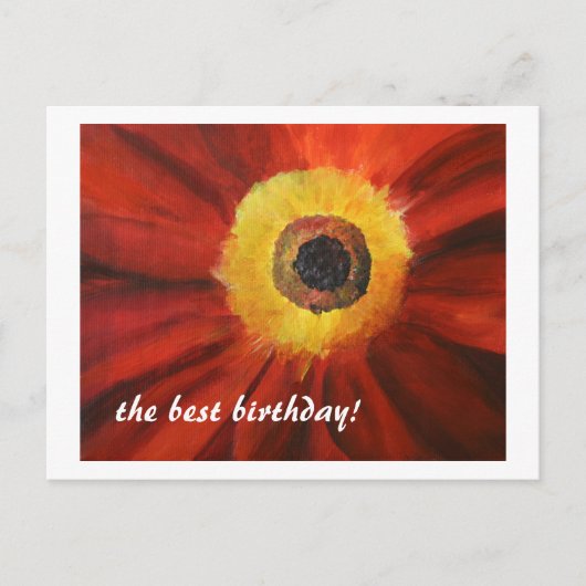 Die beste Geburtstagskarte Postkarte (Vorderseite)