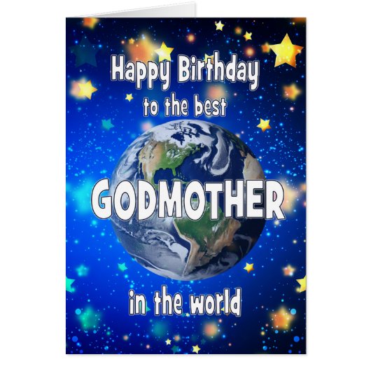 Die beste Godmutter der Welt zum Geburtstag (Vorne)