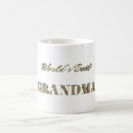 Die beste Grandma-Glitzern-Typografie der Welt Kaffeetasse