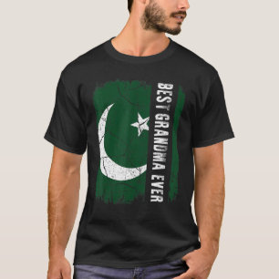 Die beste Grandma Pakistans je Flagge der Mutter T-Shirt