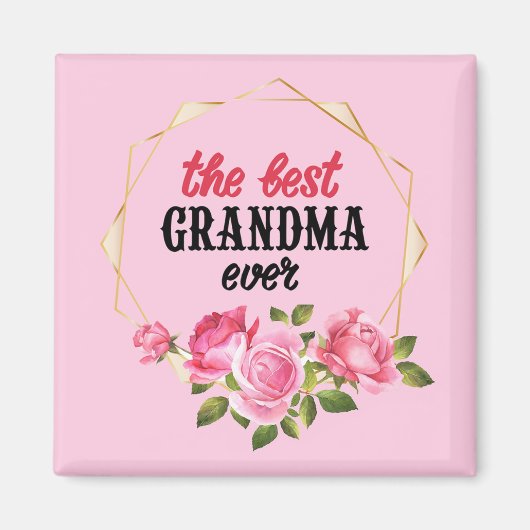 Die beste Grandna je Magnet (Vorne)