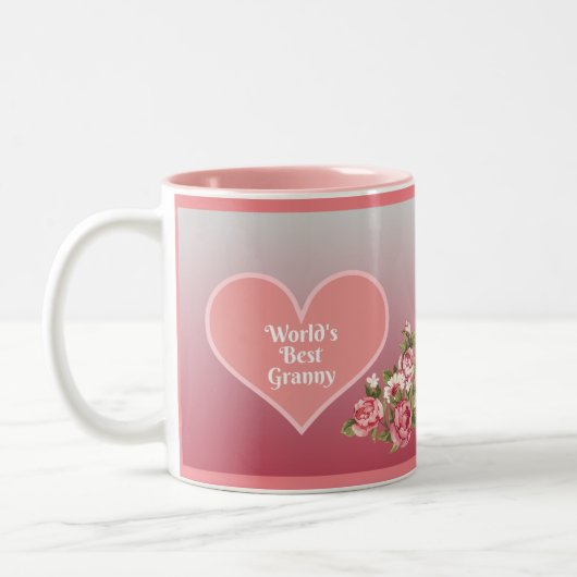 Die beste Granny-Kaffee-Tasse der Welt Zweifarbige Tasse (Links)