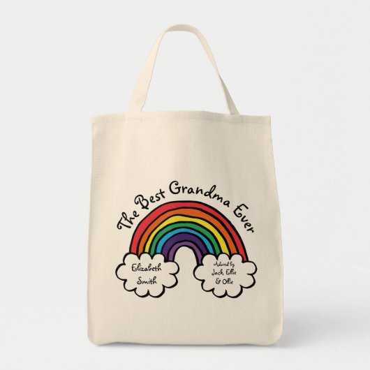 Die beste Granny-Oma je Rainbow Tragetasche (Vorne)