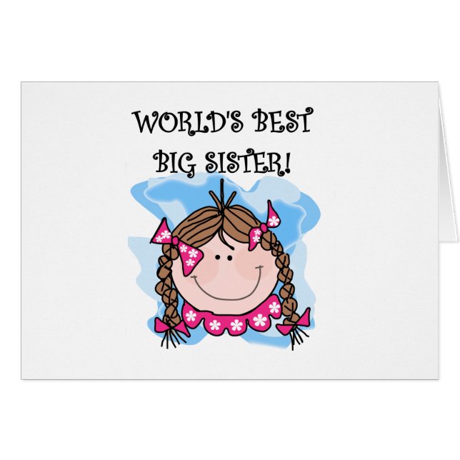 Die beste große Schwester der brünette Welt (Vorderseite (Horizontal))