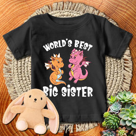 Die beste große Schwester der Drachenwelt Baby T-shirt
