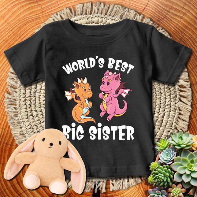 Die beste große Schwester der Drachenwelt Baby T-shirt (Von Creator hochgeladen)