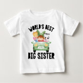Die beste große Schwester der Welt | Jungtiere Baby T-shirt (Vorderseite)