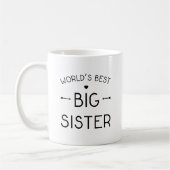 Die beste große Schwester der Welt Kaffeetasse (Links)