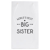 Die beste große Schwester der Welt Kleine Geschenktüte (Rückseite)