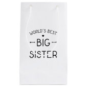 Die beste große Schwester der Welt Kleine Geschenktüte (Vorderseite)