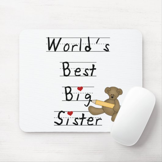 Die beste große Schwester der Welt Mousepad (Mit Mouse)