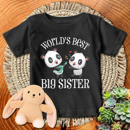 Die beste große Schwester der Welt | 🐼 Pandas Baby T-shirt