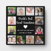 Die beste Großmutter der Welt, 12 Foto Black Fotoplatte (Vorderseite)