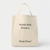 Die beste Großmutter der Welt, Hände unten! Tragetasche (Vorne)