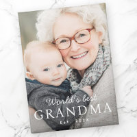 Die beste Großmutter der Welt im Foto des vergange