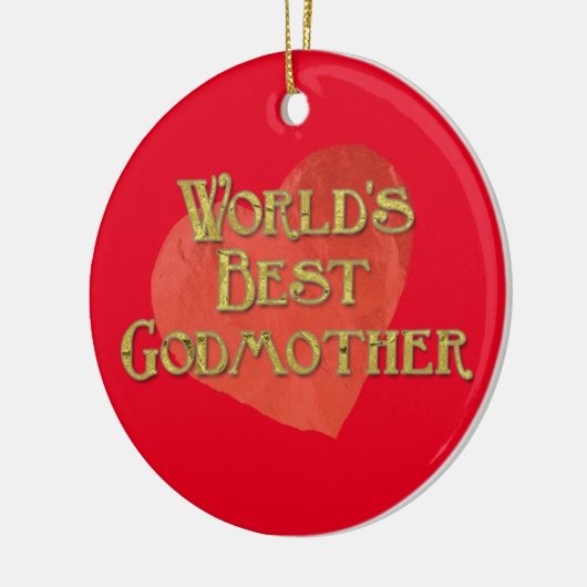 Die beste Großmutter der Welt Keramik Ornament (Links)