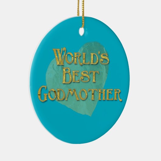 Die beste Großmutter der Welt Keramikornament (Rechts)