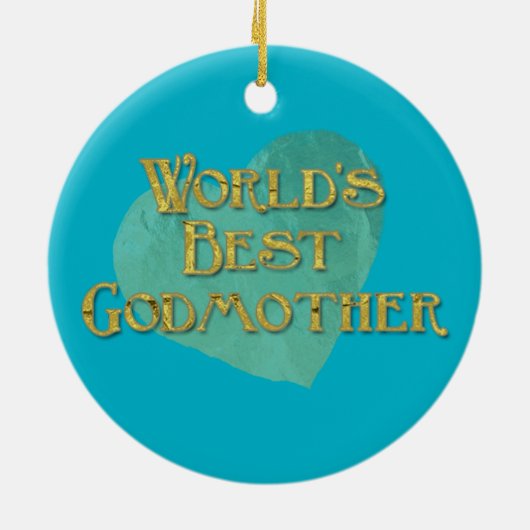 Die beste Großmutter der Welt Keramikornament (Hinten)