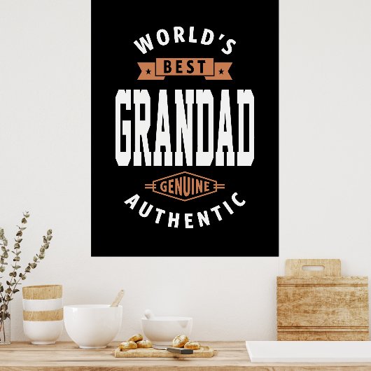 Die beste Großmutter der Welt Poster (Küche)