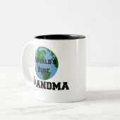 Die beste Großmutter der Welt Zweifarbige Tasse (Vorderseite Links)
