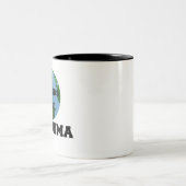 Die beste Großmutter der Welt Zweifarbige Tasse (Mittel)