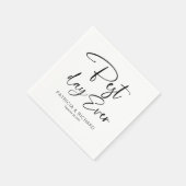 Die beste Hochzeit am Tag je Serviette (Ecke)