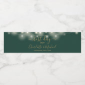 Die beste Hochzeit am Tag Wasserflaschenetikett (Einzelnes Label)