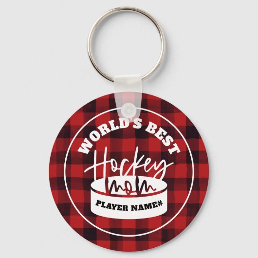 Die beste Hockey-Mama der Welt Schlüsselanhänger (Vorderseite)