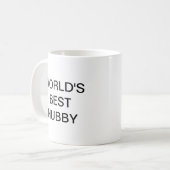 Die beste Hubby der Welt Kaffeetasse (Vorderseite Links)