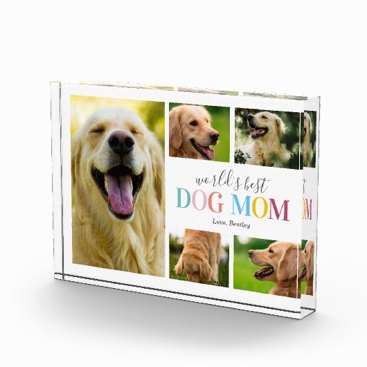 Die beste Hunde-Mama der Welt Fotoblock (Rechts)