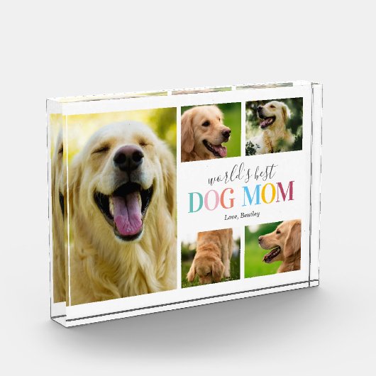 Die beste Hunde-Mama der Welt Fotoblock (Links)