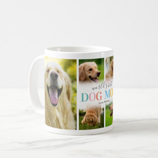 Die beste Hunde-Mama der Welt Kaffeetasse (Vorderseite Links)