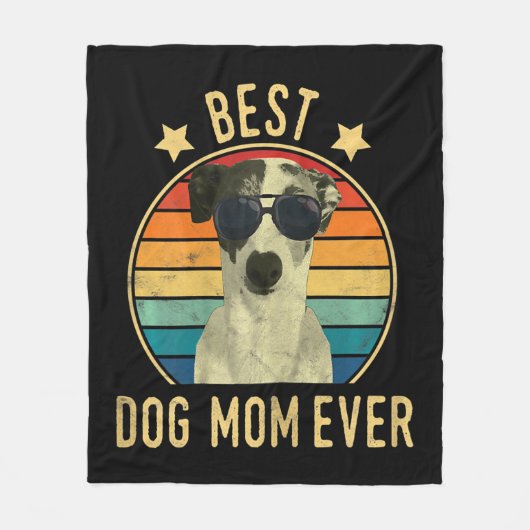 Die beste Hundemutter Italiens Fleecedecke (Vorderseite)