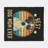 Die beste Hundemutter Italiens Fleecedecke (Vorderseite (Horizontal))